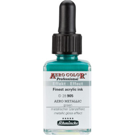 photo-Encre acrylique - Extra-fine - Vert effet métallique - 28 905 - Aéro Color Pro - Schmincke