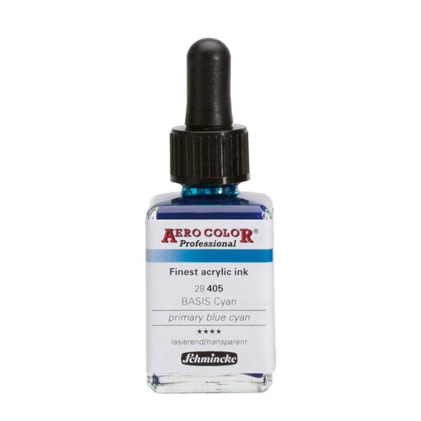 photo-Encre acrylique - Extra-fine - Bleu turquoise - 28 406 - Aéro Color Pro - Schmincke