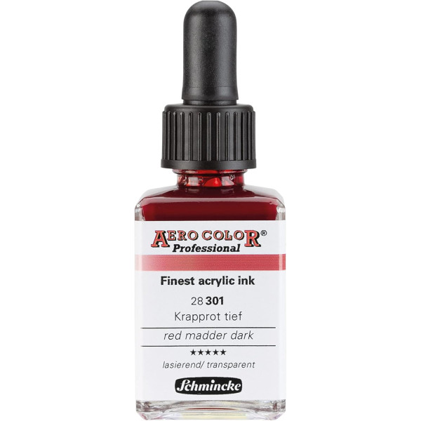 photo-Encre acrylique - Extra-fine - Rouge de Garance - 28 301 - Aéro Color Pro - Schmincke