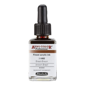 photo-Encre acrylique - Extra-fine - Brun Brésil - 28 602 - Aéro Color Pro - Schmincke