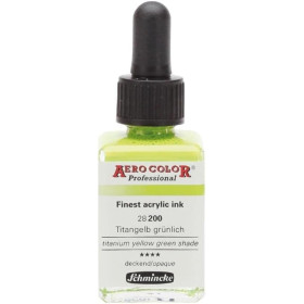 photo-Encre acrylique - Extra-fine - Jaune de Titane - 28 200 - Aéro Color Pro - Schmincke