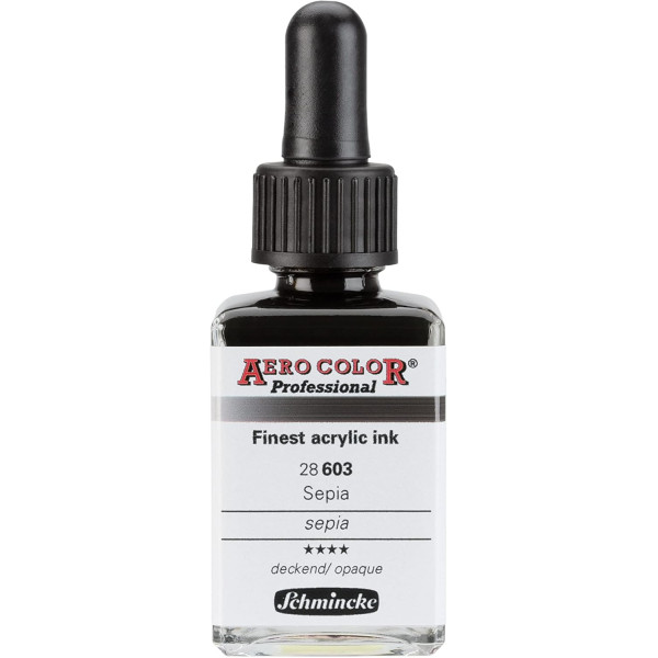 photo-Encre acrylique - Extra-fine - Sépia - 28 603 - Aéro Color Pro - Schmincke