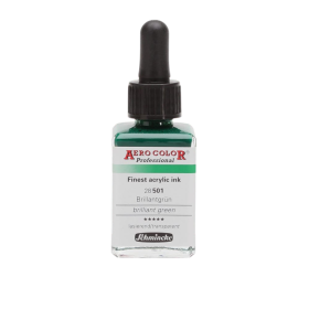 photo-Encre acrylique - Extra-fine - Vert brillant - 28 501 - Aéro Color Pro - Schmincke