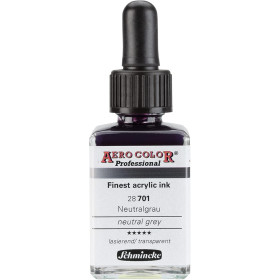 photo-Encre acrylique - Extra-fine - Gris neutre - 28 701 - Aéro Color Pro - Schmincke