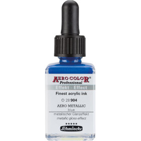 photo-Encre acrylique - Extra-fine - Bleu métallique - 28 904 - Aéro Color Pro - Schmincke