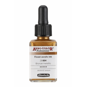 photo-Encre acrylique - Extra-fine - Bronze métallique - 28 916 - Aéro Color Pro - Schmincke
