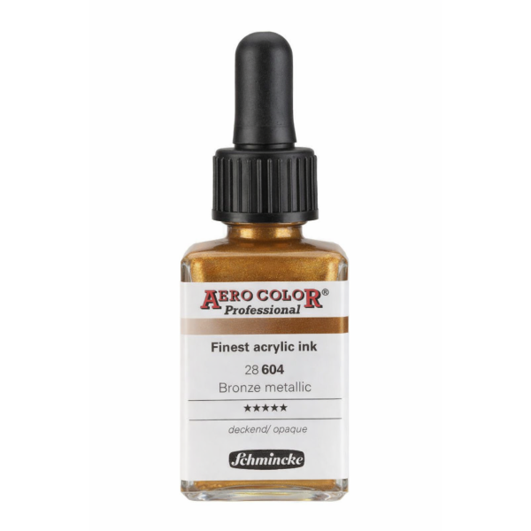photo-Encre acrylique - Extra-fine - Bronze métallique - 28 916 - Aéro Color Pro - Schmincke