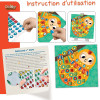 Jeu créatif - Mosaïque à coller - 6 tableaux à créer - Dès 3 ans - Loisirs créatifs enfant