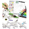 Maquettes - Avions à construire et décorer - Montage facile - Dès 6 ans - Activité manuelle
