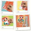 Jeu créatif - Tableaux feutrine à décorer - 6 tableaux - Dès 3 ans - Activité manuelle