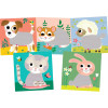Jeu créatif - Cartes à décorer avec de la laine - 5 modèles animaux - Dès 3 ans - Activité manuelle