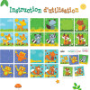 Jeu créatif - Tableaux à décorer - 5 modèles animaux de la forêt - Dès 3 ans - Activité manuelle