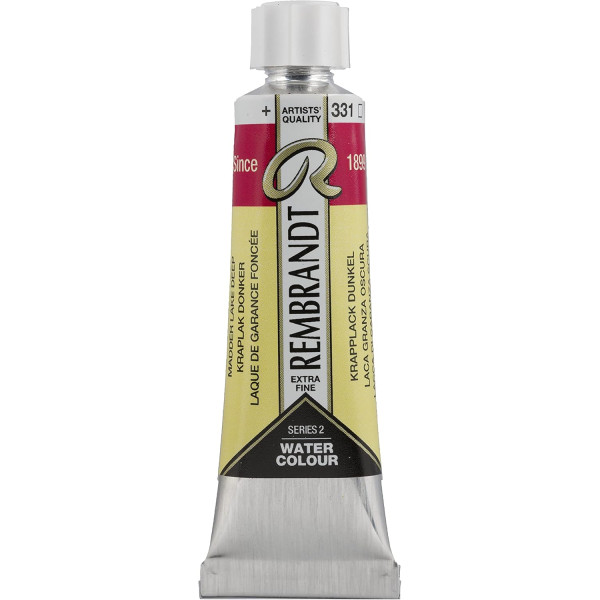 photo-Peinture aquarelle - Extra-fine - Laque Garance foncée - 331 - Rembrandt - Tube 10ml