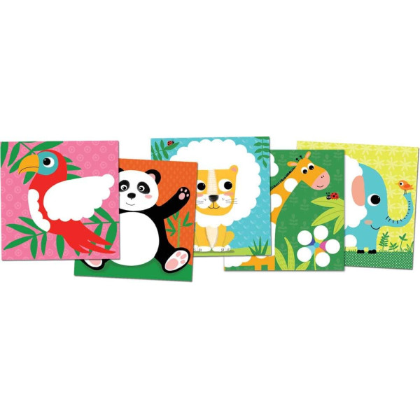Jeu créatif - Tableaux feutrine à décorer - 6 tableaux - Dès 3 ans - Activité manuelle