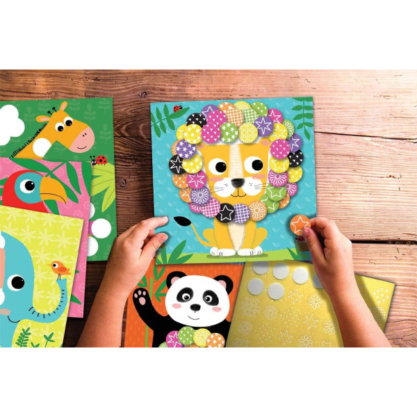 Jeu créatif - Tableaux feutrine à décorer - 6 tableaux - Dès 3 ans - Activité manuelle