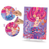 Jeu créatif - Cartes pailletées - Dès 5 ans - 6 tableaux sirènes - Activité manuelle