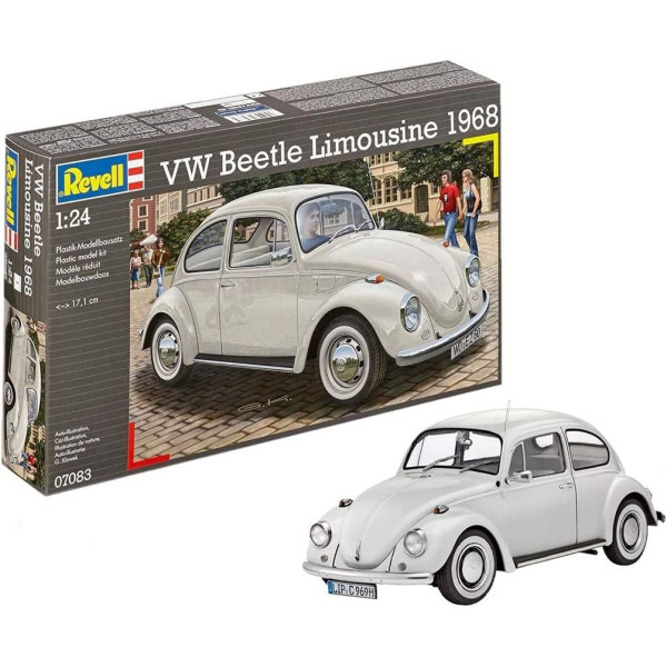 Maquette voiture - VW Beetle Limousine 1968 - Échelle 1:24 - 125 pièces - Revell