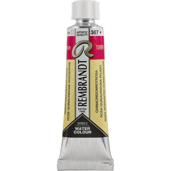 photo-Peinture aquarelle - Extra-fine - Rose quinacridone rouge - 367 - Rembrandt - Tube 10ml