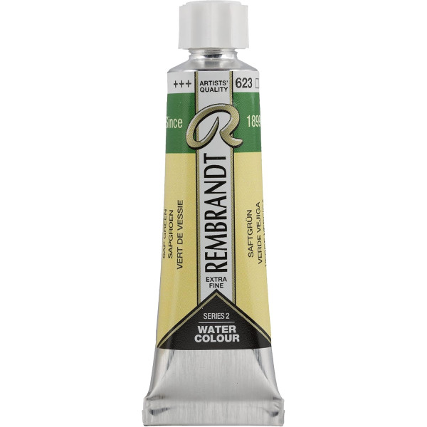 photo-Peinture aquarelle - Extra-fine - Vert de vessie - 623 - Rembrandt - Tube 10ml