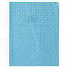 photo-Protège-cahier - Bleu clair - 24x32cm - Grand cahier - Plastique souple - Porte-étiquette