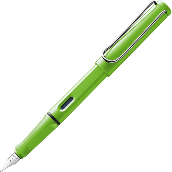 photo-Stylo plume - Mine large B - Droitier - LAMY - Safari - Vert - Rechargeable