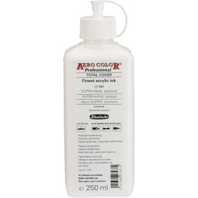 photo-Encre acrylique - Extra-fine - Blanc supra couvrant - 28 101 - Aéro Color Pro - Schmincke