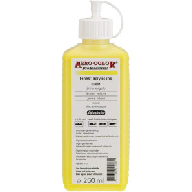 photo-Encre acrylique - Extra-fine - Jaune citron - 28 201 - Aéro Color Pro - Schmincke