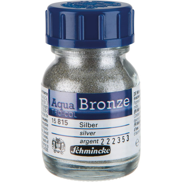 photo-Pigment - Argent - Schmincke Aqua Bronze - Pour aquarelle et gouache - 20ml