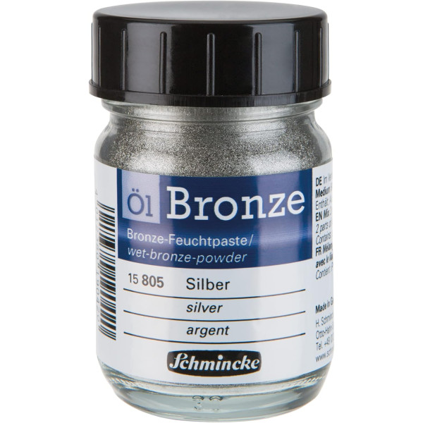 photo-Pigment - Argent - Schmincke Aqua Bronze - Pour aquarelle et gouache - 125g