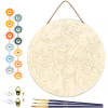 Diamond painting - Support disque en bois - Modèle beauté fleurie - 30cm diamètre - Figured'Art