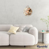 Diamond painting - Support disque en bois - Modèle café du matin - 30cm diamètre - Figured'Art