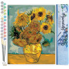 photo-Peinture par numéro - Les tournesols de Van Gogh - 40x50cm - Toile + pinceaux + peinture - Intermédiaire - Figured'Art
