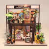Maquette à construire - Maison miniature - Coffee shop - 18x20x19,7cm - 232 pièces