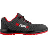 Chaussures de sécurité - Taille 44 - Noir/Rouge - Norme EN ISO 20345 - Légères - Confortables