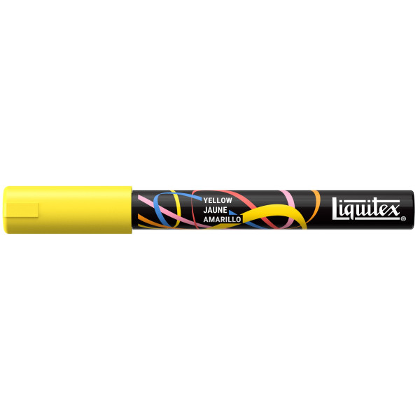 photo-Marqueur - Peinture acrylique - Jaune - Pointe ronde 2mm - Toutes surfaces - Liquitex