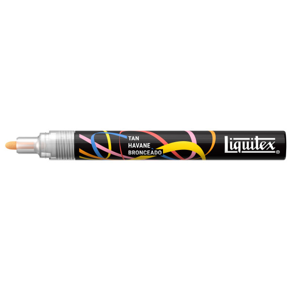 Marqueur - Peinture acrylique - Havane - Pointe ronde 2mm - Toutes surfaces - Liquitex