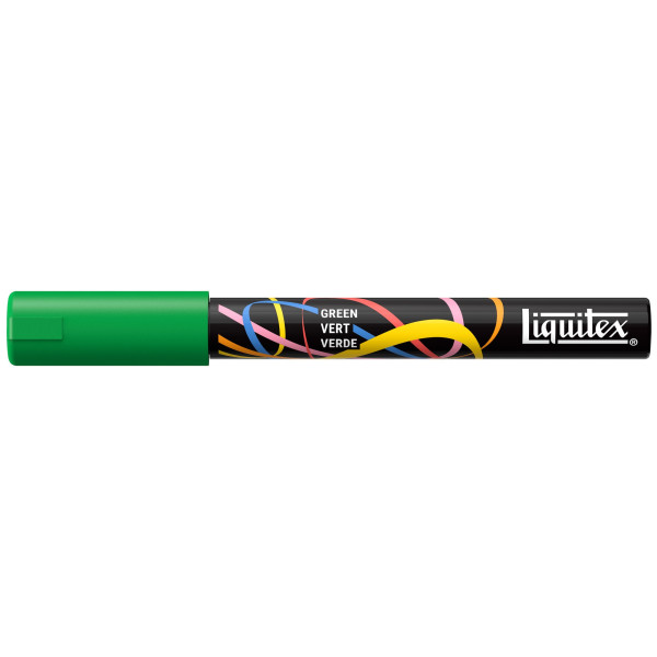 photo-Marqueur - Peinture acrylique - Vert - Pointe ronde 2mm - Toutes surfaces - Liquitex