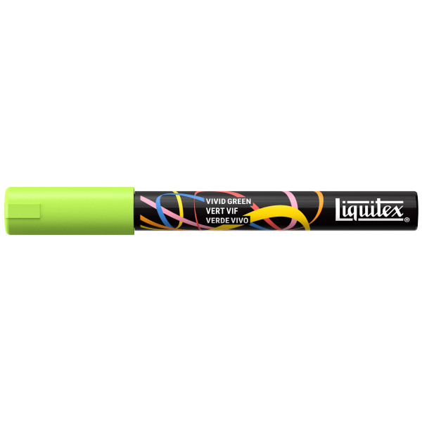 photo-Marqueur - Peinture acrylique - Vert vif - Pointe ronde 2mm - Toutes surfaces - Liquitex