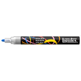 Marqueur - Peinture acrylique - Bleu royal - Pointe ronde 2mm - Toutes surfaces - Liquitex