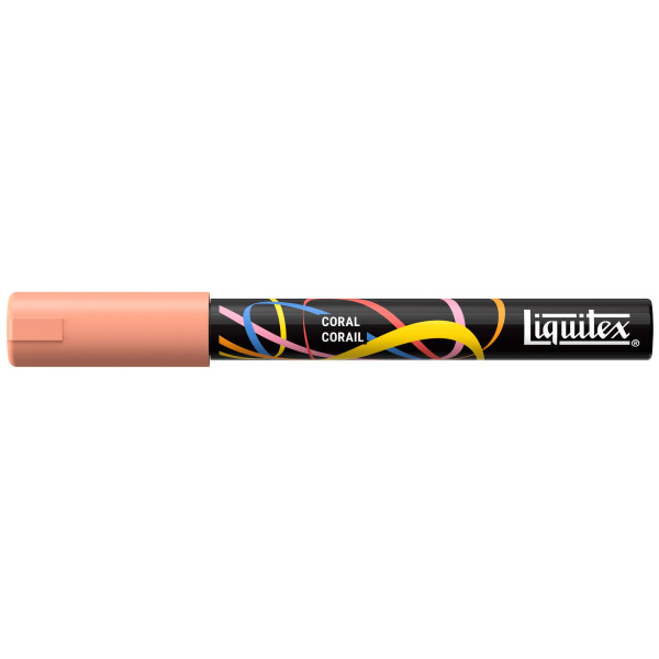 photo-Marqueur - Peinture acrylique - Corail - Pointe ronde 2mm - Toutes surfaces - Liquitex