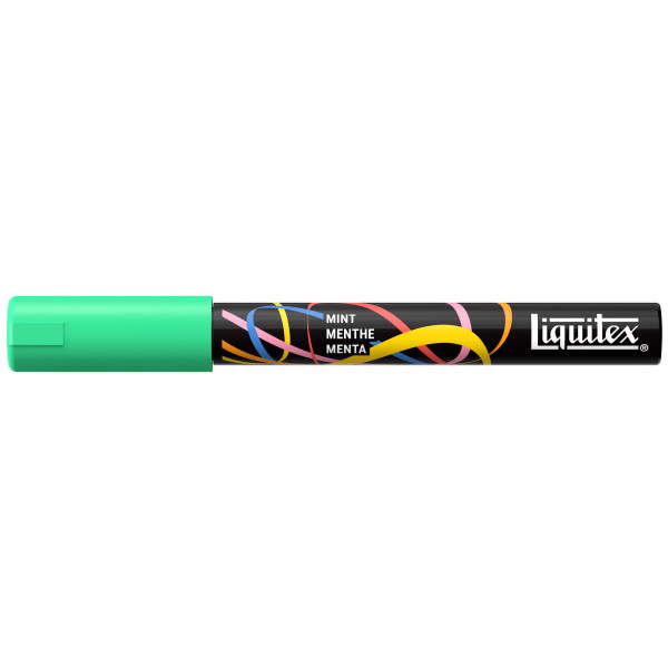 photo-Marqueur - Peinture acrylique - Vert menthe - Pointe ronde 2mm - Toutes surfaces - Liquitex