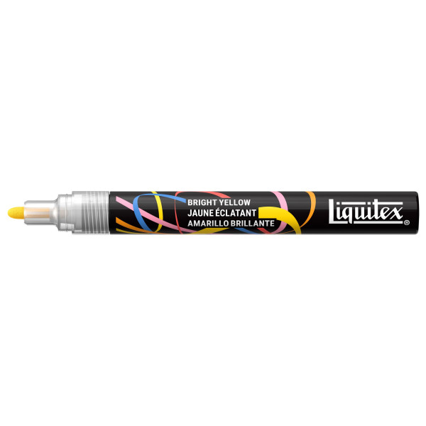 Marqueur - Peinture acrylique - Jaune brillant - Pointe ronde 2mm - Toutes surfaces - Liquitex