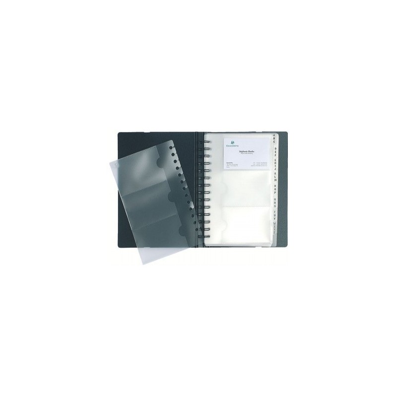 Porte Cartes De Visite Détachable Exacard Exactive 120 Cartes - 20X14,5Cm - Exacompta pas cher