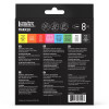 Marqueurs - Peinture acrylique - Couleurs essentielles - Pointe ronde 2mm - Lot de 8 - Liquitex