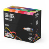 Marqueurs - Peinture acrylique - Boîte de 40 couleurs - Pointe ronde 2mm - Tous supports - Liquitex
