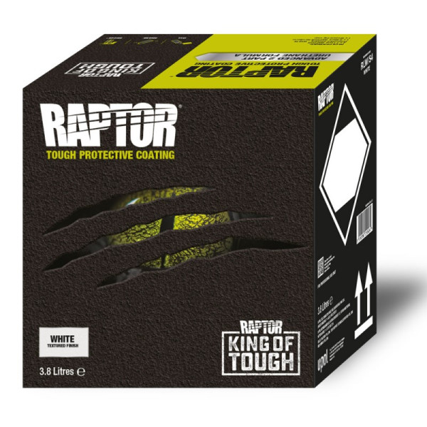 Kit de revêtement de caisse - Raptor Bedliner Teintable - Blanc - Bennes, voitures, remorques, bateaux