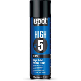 photo-Apprêt - Mastic - Noir - Carrosserie - Facile à poncer - Durcissement rapide - UPOL - 450ml