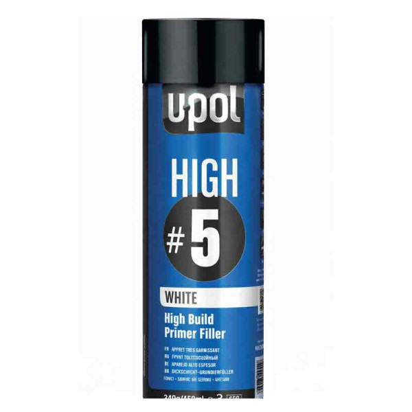 photo-Apprêt - Mastic - Blanc - Carrosserie - Facile à poncer - Durcissement rapide - UPOL - 450ml