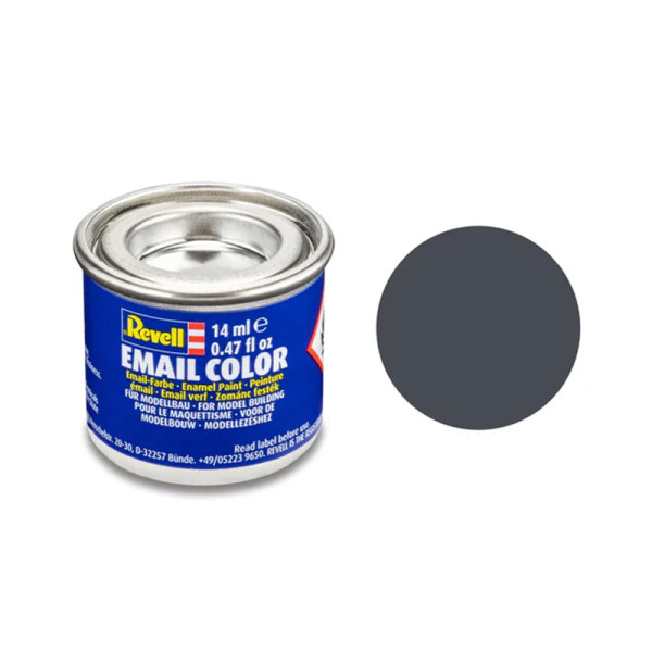 photo-Peinture émail - Gris tank mat - RAL 7024 - Maquette - Modélisme - Revell - Pot 14ml