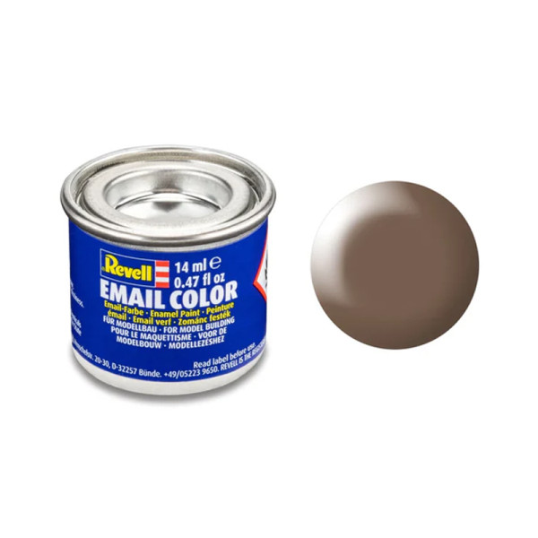 photo-Peinture émail - Brun satiné - RAL 8025 - Maquette - Modélisme - Revell - Pot 14ml